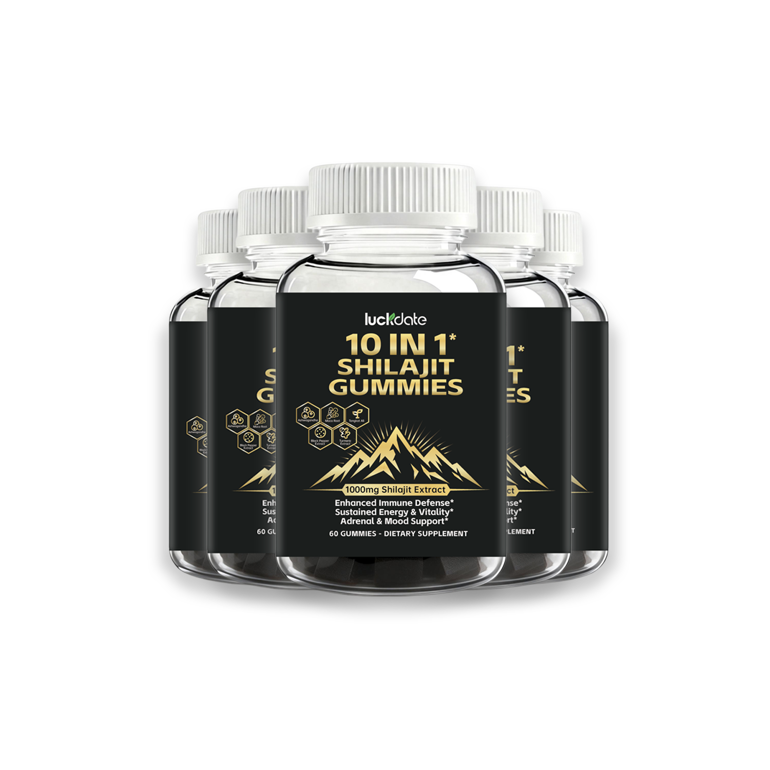 [Buy 3 Get 2 Free] LuckDate 10-in-1 Shilajit Gummies