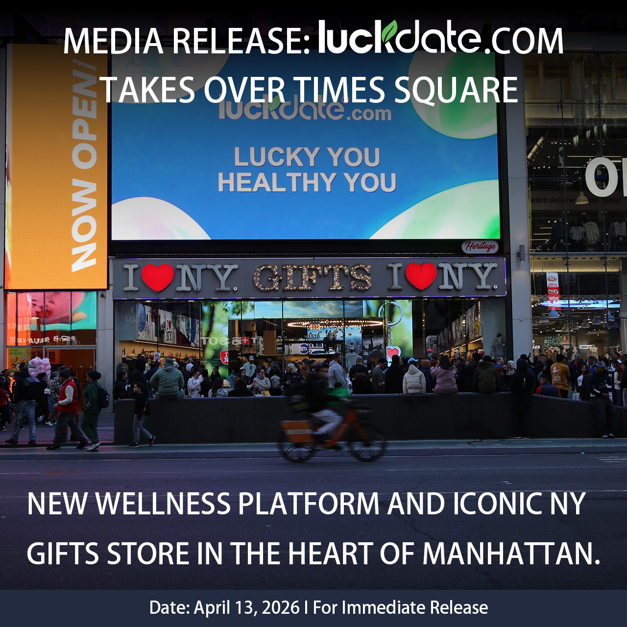 Luckdate Lights Up Broadway in New York’s Times Square, Showcasing a New Vision for Weight Management and Healthy Aging
