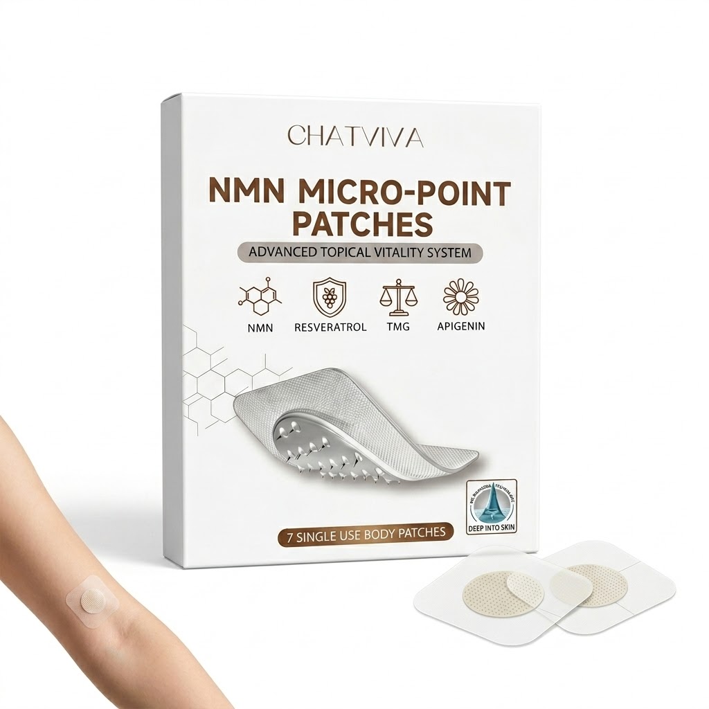 5 packs NMN Micro-Point Surface Patches with Resveratrol, TMG and Apigenin - Innovative Textured Strips for Skin Vitality & Radiant Look - 7 Daily Strips - Alternative to Traditional NAD Patches for Women